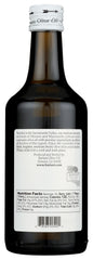 Bariani label close-up highlighting estate-grown organic certification and origin