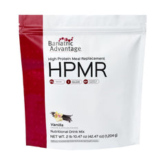 Bariatric Advantage front packaging showing vanilla meal replacement and clear product benefit