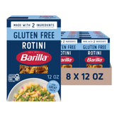 Barilla front packaging showing gluten-free rotini and clear branding benefit pantry-ready