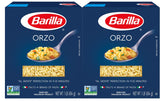 Barilla orzo front packaging showing brand and cooking convenience