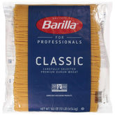 Barilla front packaging showing 160oz box and bulk convenience