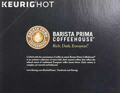 Barista Prima brewed coffee being poured into cup showing rich color and aroma benefit