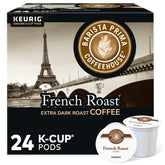 Barista Prima front packaging showcasing bold French Roast and 96-count convenience