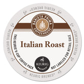 Barista Prima Italian Roast front packaging showing 24-count and bold roast benefits
