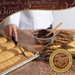 Barnetts coated crepe detail showing delicate wafer layers and crisp mouthfeel benefit