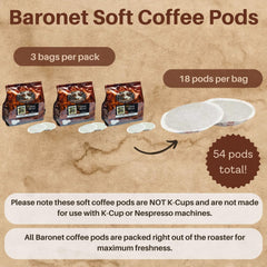 Baronet Coffee sealed bag detail emphasizing freshness and resealable storage benefits