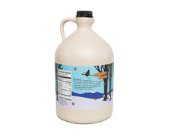 Barred Woods sugar maple forest origin with trees and sap lines, sustainable source