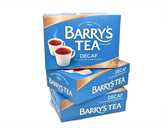 Barry's Tea decaf front packaging showing three boxes and brand clarity for easy choice