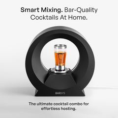 Barsys 360 top funnel close-up with pouring action for quick refills benefit