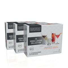 Bartesian front packaging showing Vodka Lovers 24-pack and easy serving