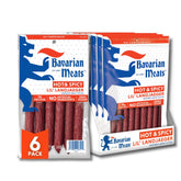Bavarian Meats front packaging showing spicy lil' landjaeger, convenient travel snack
