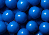 BAYSIDE CANDY front bag of blue 1 inch gumballs, ready for vending and parties
