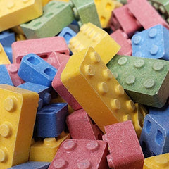 BAYSIDE CANDY front packaging showing 1 lb bag and colorful blocks for easy gifting