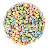 BAYSIDE CANDY front packaging showing 1lb bag and colorful fruit pellets, easy bulk serving