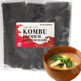 BAYU STORE front packaging of Hokkaido kombu showing resealable pack and weight