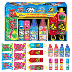 Bazooka Candy Brands front packaging showing mixed lollipops for easy party planning