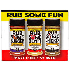 BBQ Spot front box shot showing Rub Some Fun gift pack and attractive presentation