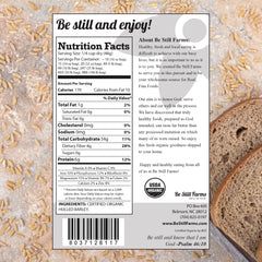 Be Still Farms barley porridge in a bowl demonstrating creamy breakfast option with whole grains