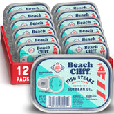Beach Cliff front can packaging showing 12-pack and convenience benefits