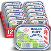 Beach Cliff front packaging showing hot green chilies and protein benefit
