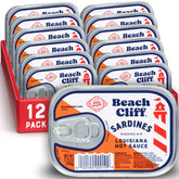 Beach Cliff front packaging showing 12-pack and product labeling for easy storage