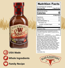 Old Florida Sauce Co. hand holding Fireshire bottle showing convenient 12 oz two-pack benefit