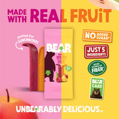 BEAR single unwrapped fruit stick demonstrating portability and no added sugar benefit
