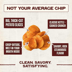 Beefy's Own chips in bowl with dip showing ready-to-serve convenience