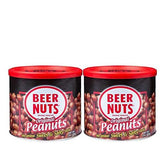 BEER NUTS front packaging showing can and logo, highlights portability