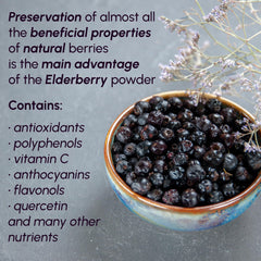 Beleon Goods For Life elderberry powder used in baking showing purple batter benefit