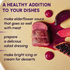 Beleon Goods For Life elderberry powder blended in smoothie showing rich color benefit