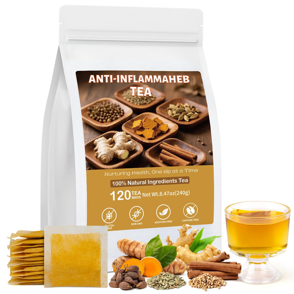 BeleePlanner front packaging showing 120 tea bags and brand clarity benefits convenience