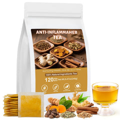 BeleePlanner front packaging showing 120 tea bags and brand clarity benefits convenience