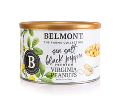 Belmont Peanuts front packaging showing 25 oz bag and flavor