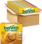 belVita front packaging showing banana bread flavor and bulk convenience