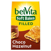 Belvita front packaging showing product and benefits for quick breakfasts