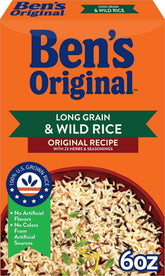Ben's Original front box view showing product branding and convenient portioning benefits
