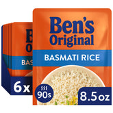 Ben's Original front packaging showing six 8.5 oz pouches and convenience