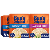 Ben's Original front packaging showing variety pack and quick-cook benefit