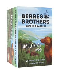 Hand holding Berres Brothers BB pod to show size and single-serve convenience