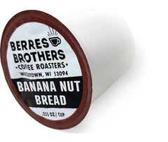 Berres Brothers single pod close-up showing pod seal and easy Keurig compatibility benefit quick brewing