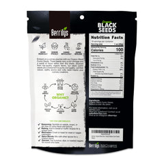 Berrilys close-up black cumin seeds texture, highlighting rich aroma and quality