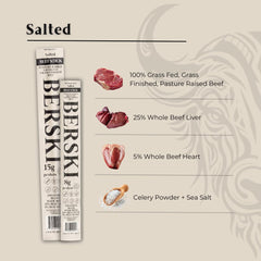 BERSKI close-up of beef stick texture highlighting savory quality and protein