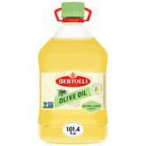 Bertolli front bottle view showing large refill size and convenient pour spout for value