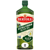 Bertolli front bottle showing rich taste label and size benefit