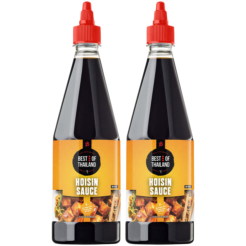 Best of Thailand hoisin front label showing product identity and kosher badge