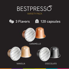 Bestpresso aluminum capsule close-up displaying seal and freshness preservation benefit