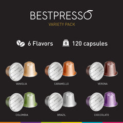 Bestpresso closeup of capsule foil detail highlighting fresh seal and aroma protection