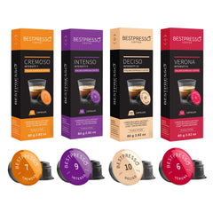 Bestpresso front packaging showing variety pack and compatibility benefits