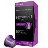 Bestpresso front packaging showing six boxes and quantity benefit
